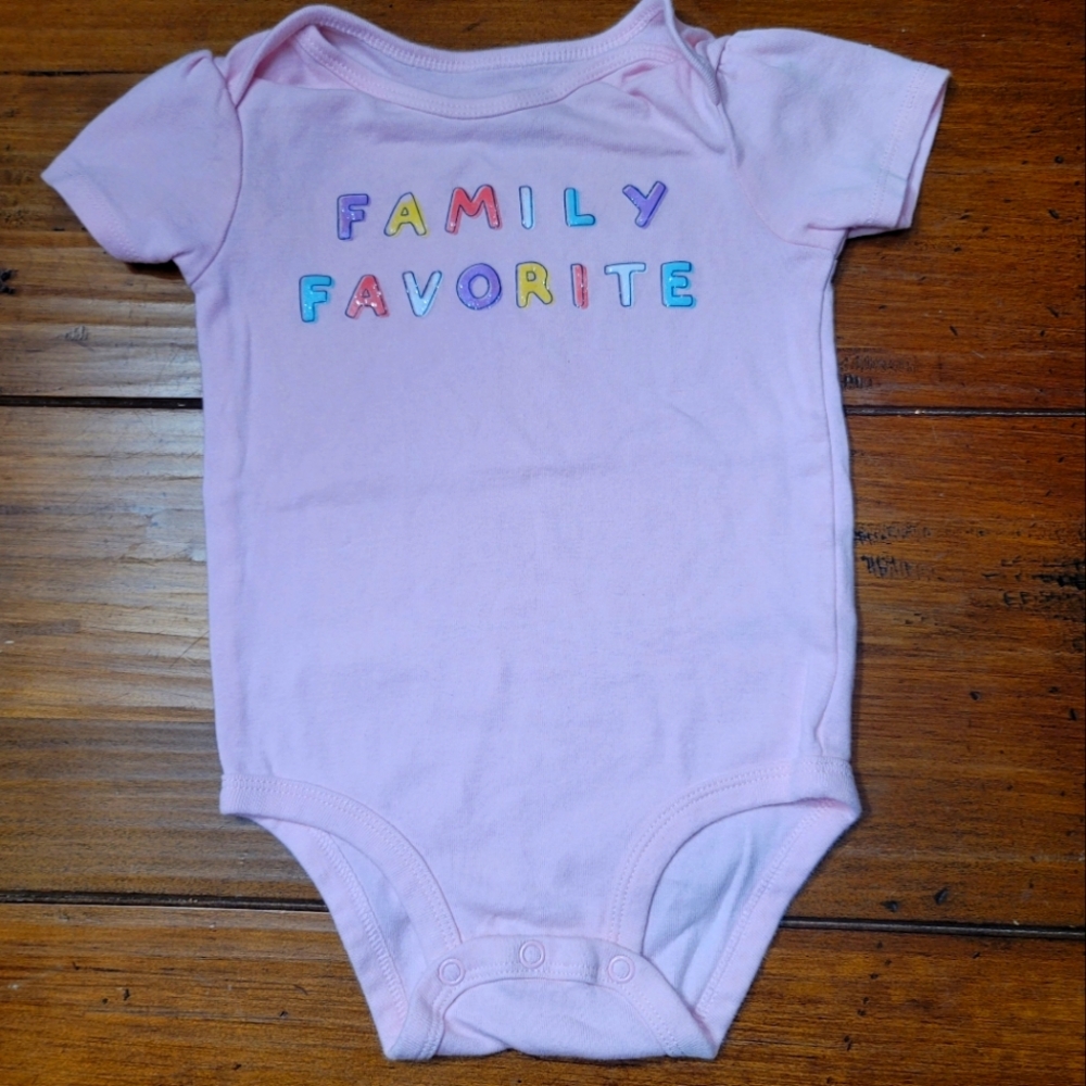 Carters Pink Family Favorite Onesie